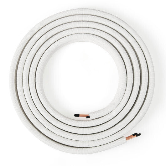 25 Feet Mini Split Line Set with 1/4 Inch and 3/8 Inch O.D. Copper Pipes Tubing W2B
