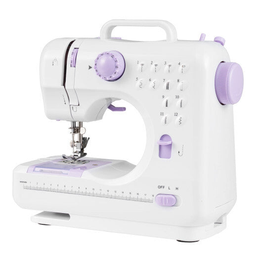 Sewing Machine for Beginners Mini Sewing Machine with 12 Built-in Stitches W2B