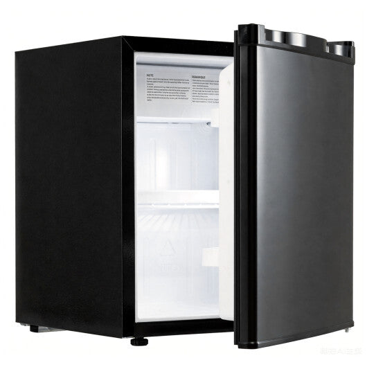 Compact Mini Fridge with 7-Level Adjustable Thermostat-Silver W2B