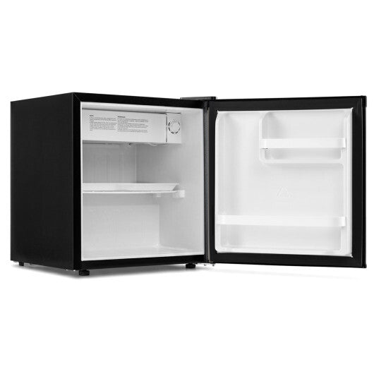 Compact Mini Fridge with 7-Level Adjustable Thermostat-Silver W2B