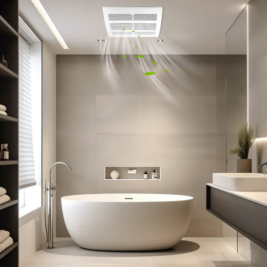 200 CFM Bathroom Exhaust Fan with Metal Housing and 6 Inches Duct for 200 Sq.Ft W2B