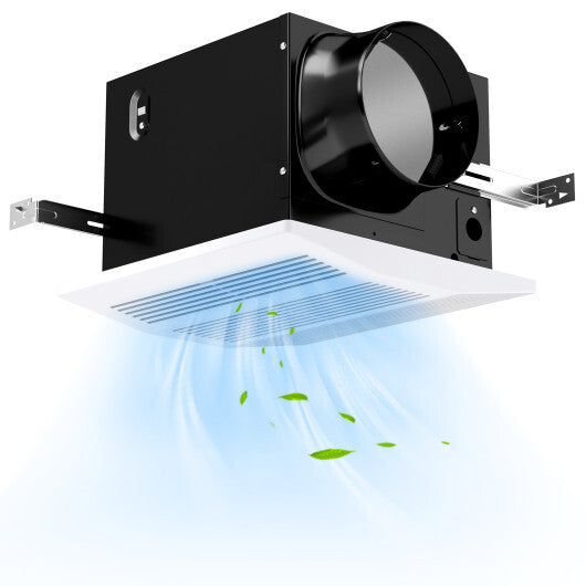 200 CFM Bathroom Exhaust Fan with Metal Housing and 6 Inches Duct for 200 Sq.Ft W2B