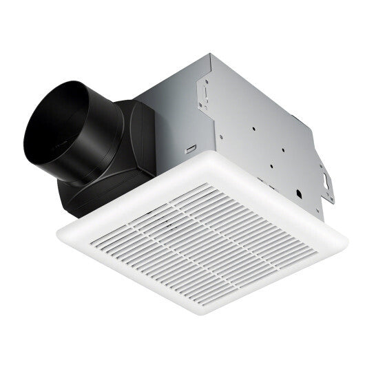 80 CFM Ceiling Mount Bathroom Exhaust Fan with Metal Housing and 4 Inches Duct W2B