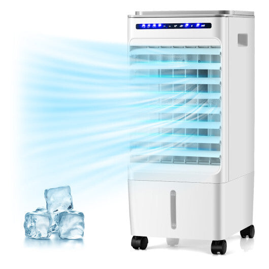 3-in-1 Evaporative Portable Air Cooler with 3 Modes include Remote Control-White W2B