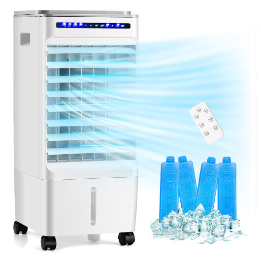 3-in-1 Evaporative Portable Air Cooler with 3 Modes include Remote Control-White W2B