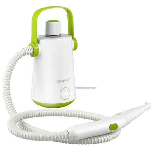 1000W Multifunction Portable Hand-held Steam Cleaner with 10 Accessories-Green W2B