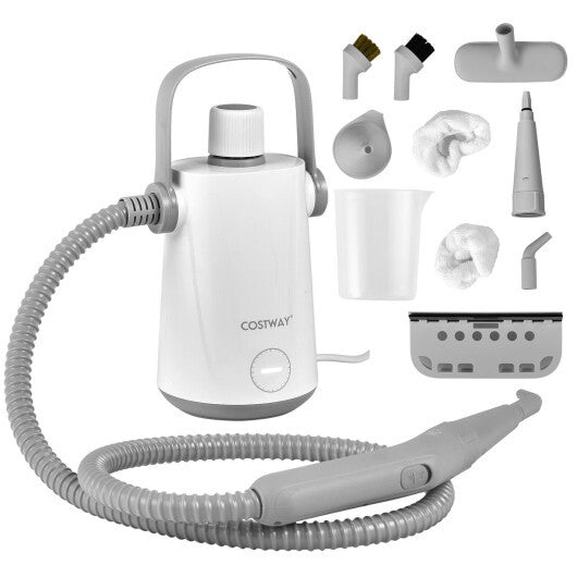 1000W Multifunction Portable Hand-held Steam Cleaner with 10 Accessories-Green W2B