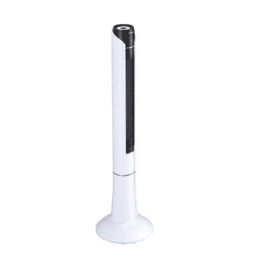 Portable 48 Inches Tower Fan with Remote Control-White - Color: White W2B