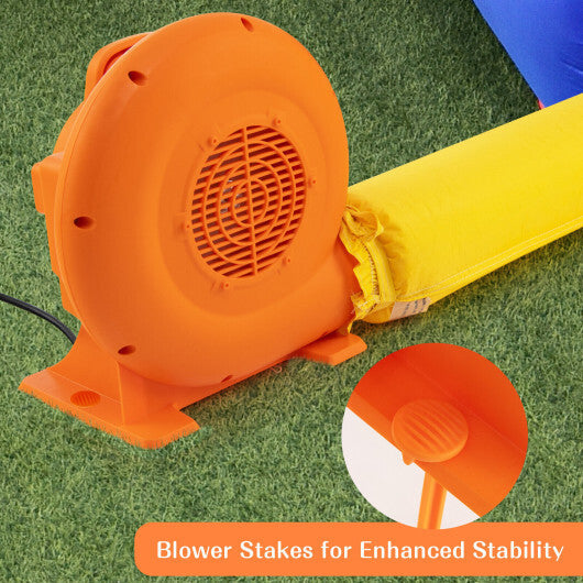 550W Air Blower (0.7HP) for Inflatables with 25 feet Wire and GFCI Plug - Color: Orange W2B