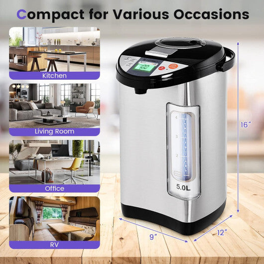 5-liter Electric LCD Water Boiler and Warmer W2B