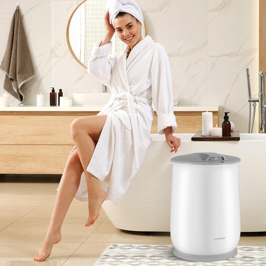 Towel Warmer Bucket with Auto Shut Off for Bathroom-Gray W2B