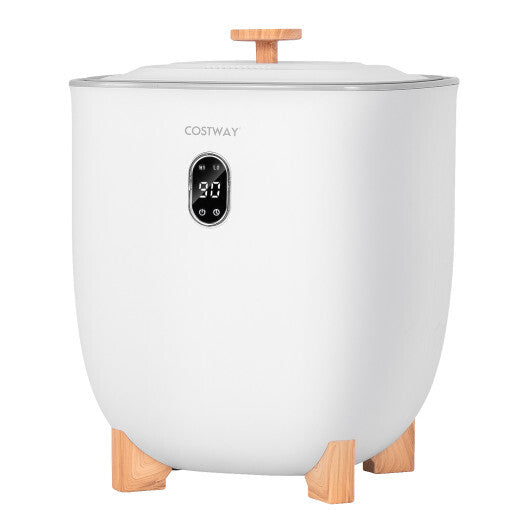 25L Towel Warmer Bucket with 2 Temperature Settings and Auto Shut Off-White W2B