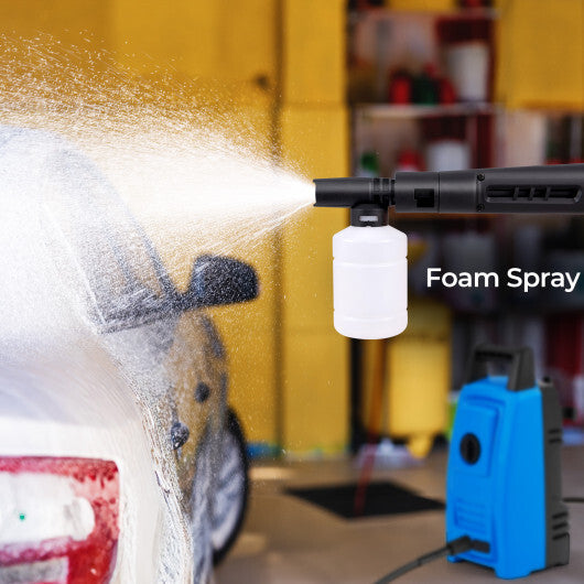 1900 PSI 1.8 GPM Electric Pressure Washer with 4 Quick Connect Nozzles-Blue W2B