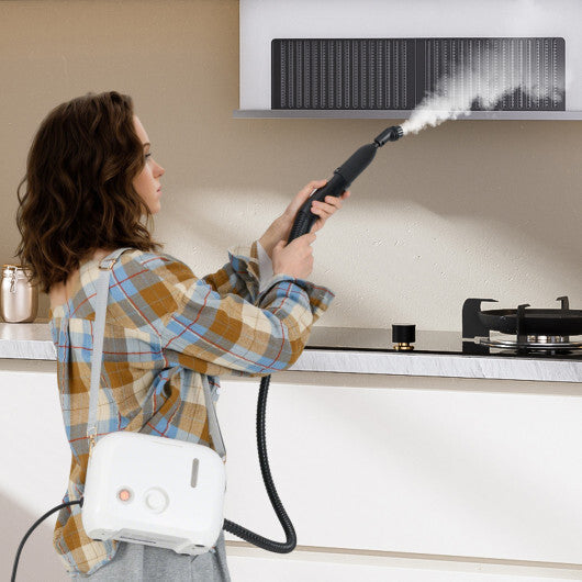 1500W Portable Steam Cleaner with 34 oz Water Tank-White W2B