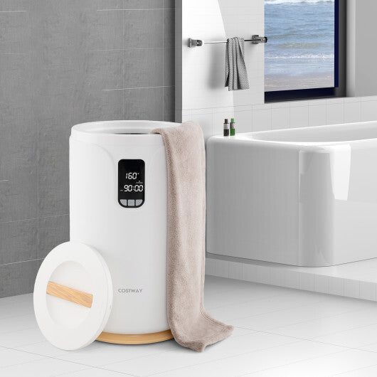 20L Hot Towel Warmer Bucket with 30/60/90 Min Heating Time-White W2B