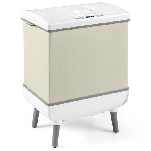 35L Large Towel Warmer with Heating and Drying Modes for Bathroom-Beige W2B