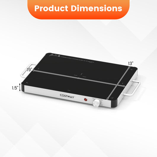 Electric Warming Tray Food Warmer with Adjustable Temperature Control