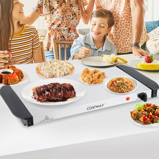 Electric Buffet Server Food Warmer with 3 Removable Trays W2B