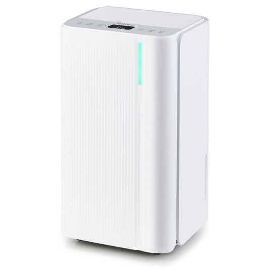 32 Pints 2000 Sq.ft Portable Dehumidifier for Home and Basement-White W2B