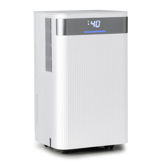 32 Pints 2000 Sq.ft Quiet Dehumidifier for Home with 3 Modes-White W2B