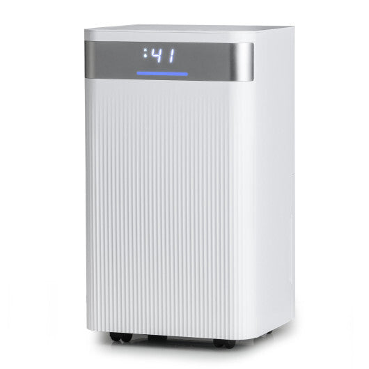 32 Pints 2000 Sq.ft Quiet Dehumidifier for Home with 3 Modes-White W2B