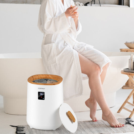 18 L Large Blanket Towel Warmer with LED Display for Bathroom-White W2B