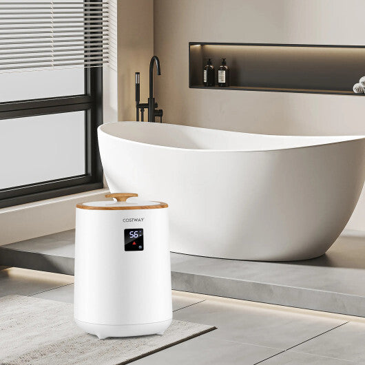 18 L Large Blanket Towel Warmer with LED Display for Bathroom-White W2B