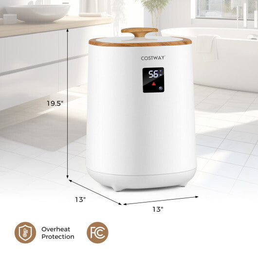 18 L Large Blanket Towel Warmer with LED Display for Bathroom-White W2B