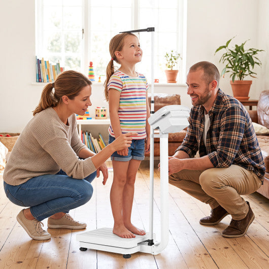 Digital Height and Weight Scale with Height Rod 400 lbs & LED Display W2B