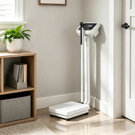Digital Height and Weight Scale with Height Rod 400 lbs & LED Display W2B