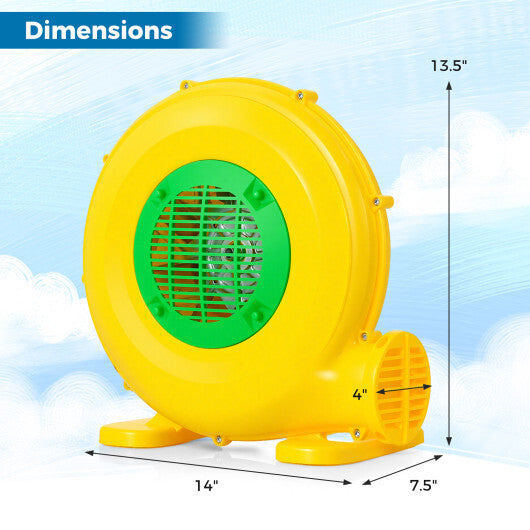 480W Bounce House Blower with Handle and Ground Stakes W2B