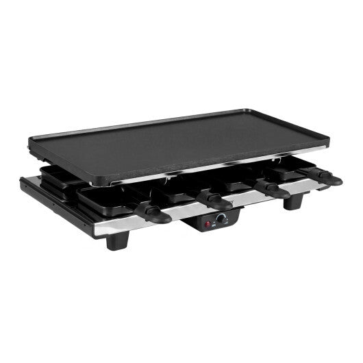 2-in-1 Table Grill and Griddle with Reversible Nonstick Plate for 8 W2B