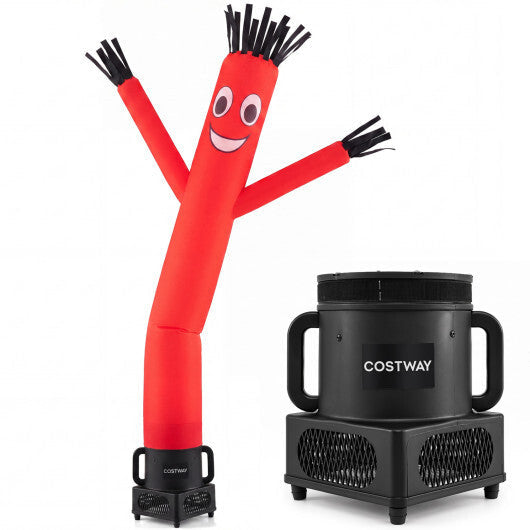 7 FT Inflatable Tube Man with Blower for Outdoor Business Promotion Store-Black W2B