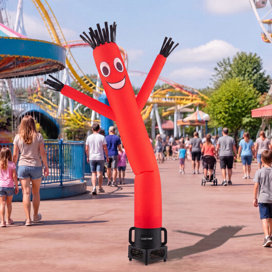 7 FT Inflatable Tube Man with Blower for Outdoor Business Promotion Store-Black W2B