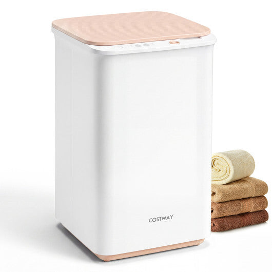 Heated Towel Warmer with 4 Heat Timer and Auto Shut Off for Oversized Towels-White W2B
