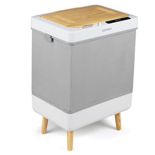 Towel Warmer Bucket with Foldable Design and Auto Shut Off for Bathroom-Natural W2B