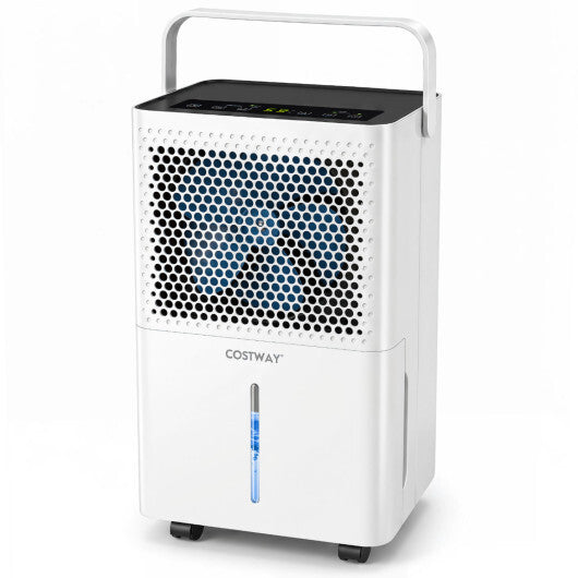 2000 Sq.Ft 32 Pint Compressor Dehumidifier with Drain Hose  Smart Humidity Control for Bedroom-White W2B