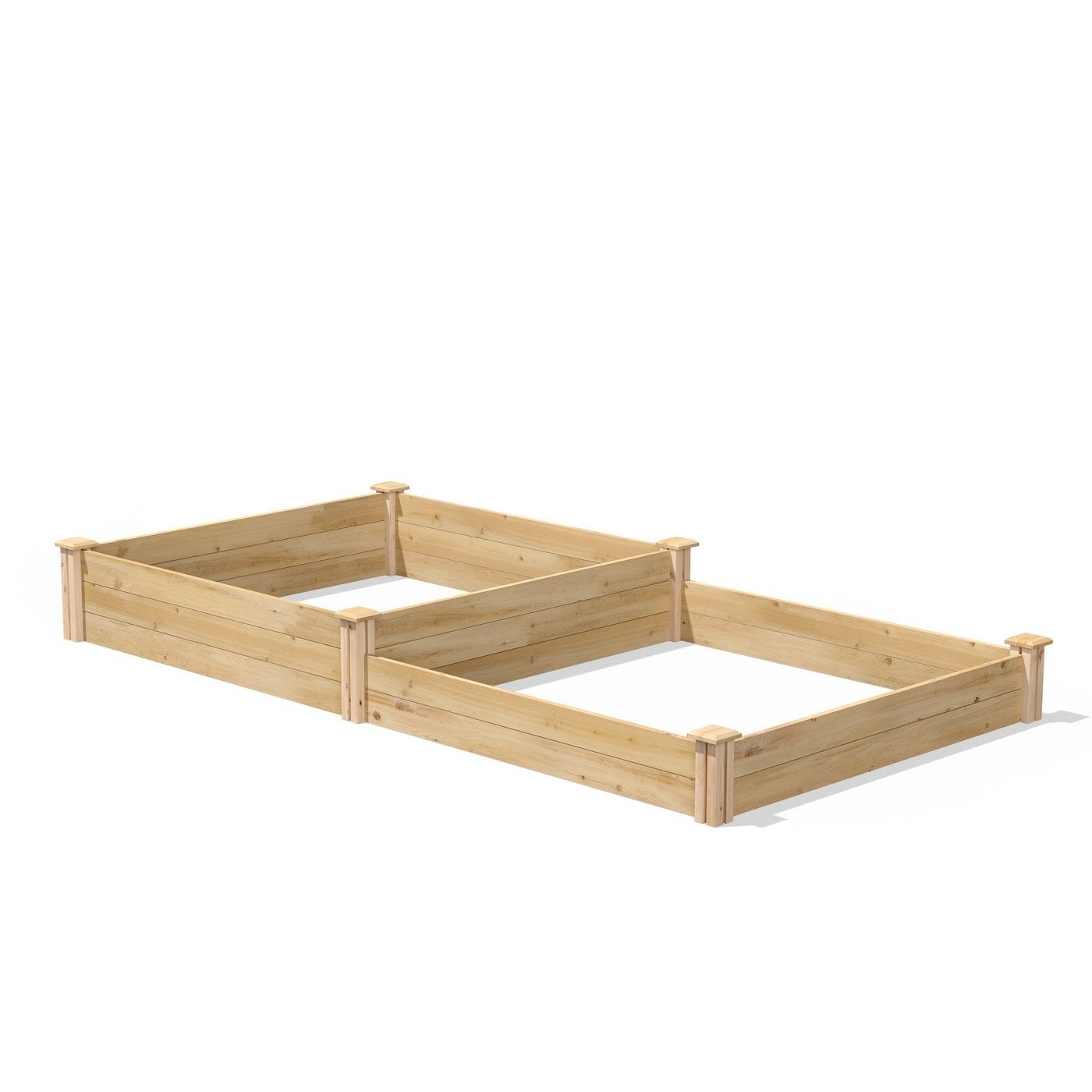 4 ft x 8 ft Cedar Wood 2 Tier Raised Garden Bed - Made in USA HomePacific