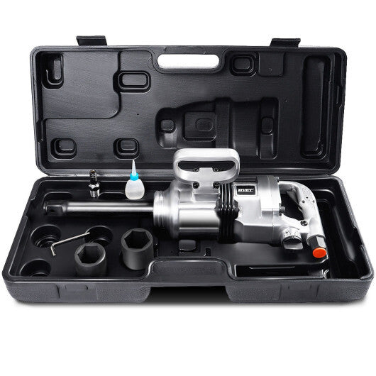 Heavy Duty 1 Inch Air Impact Wrench Gun with Case W2B