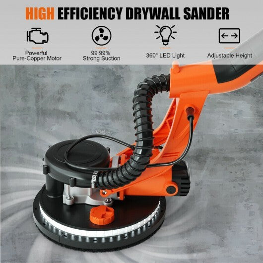 Electric Foldable Drywall Sander 750W Variable Speed - Color: Orange W2B