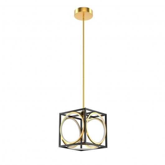 Modern LED Pendant Light with 42 Inches Adjustable Suspender-Golden W2B