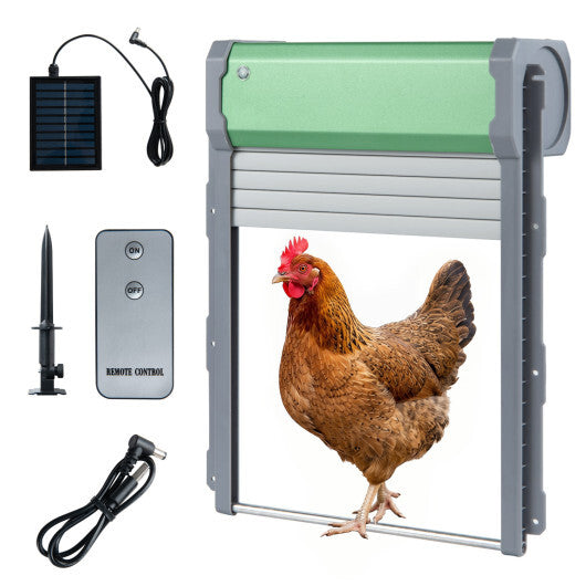 Automatic Chicken Coop Door with Remote Control and Light Sensor Timer W2B