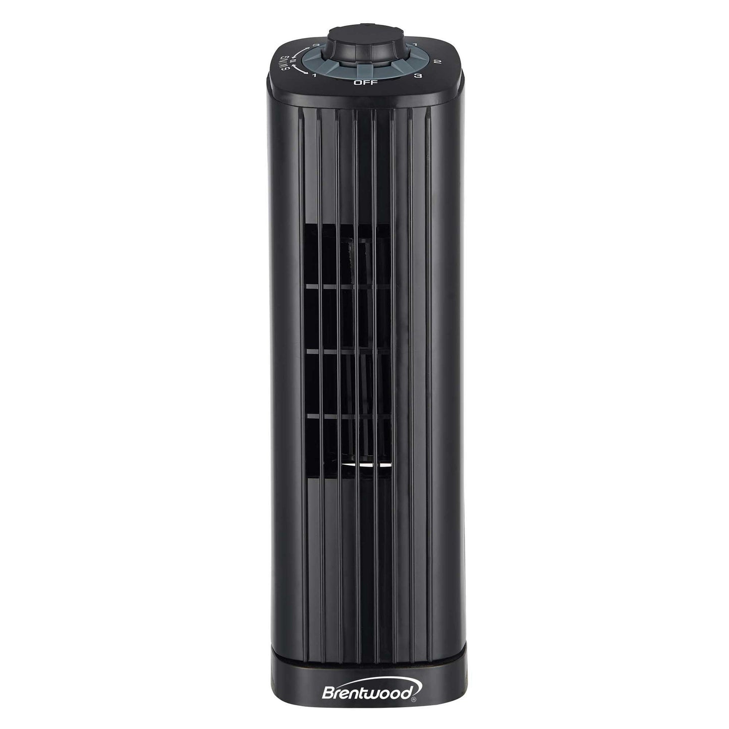 Brentwood 14 Inch 3-Speed Oscillating Portable Tower in Black W2B