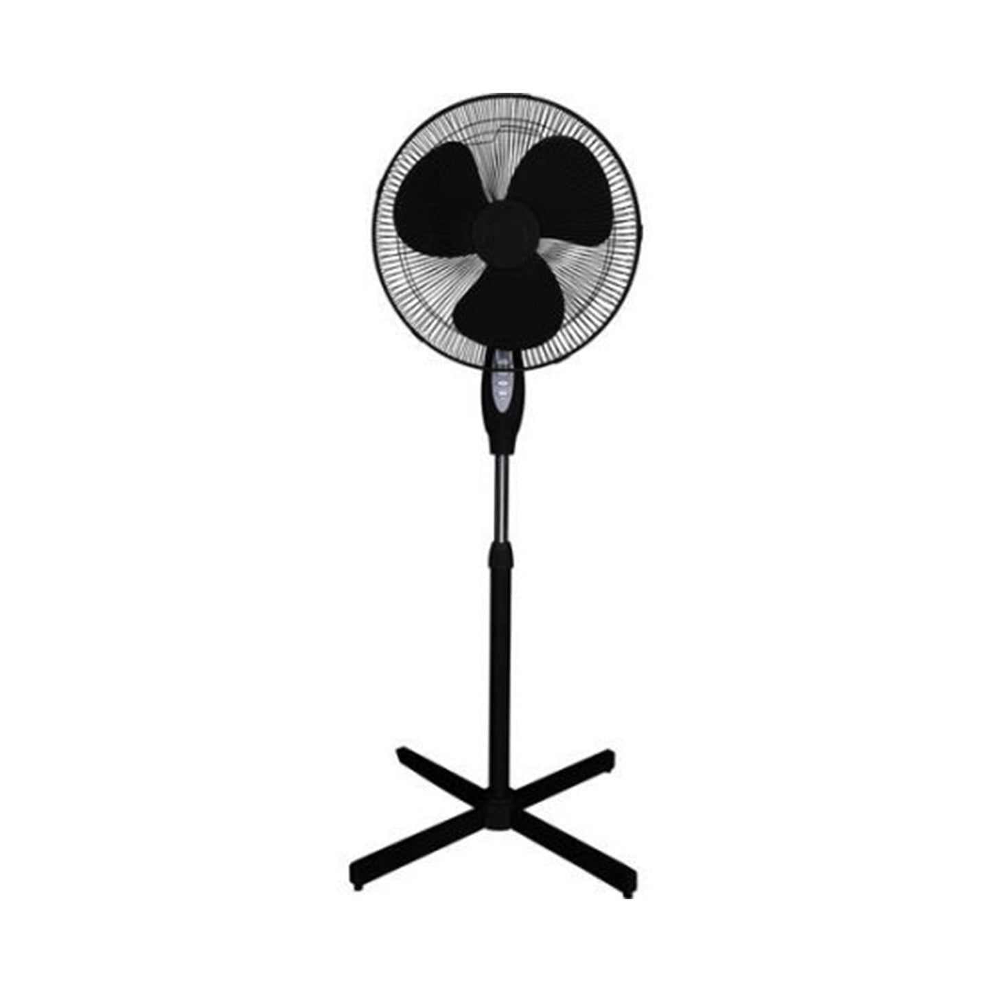 Optimus 16 in. Oscillating Stand Fan in Black W2B