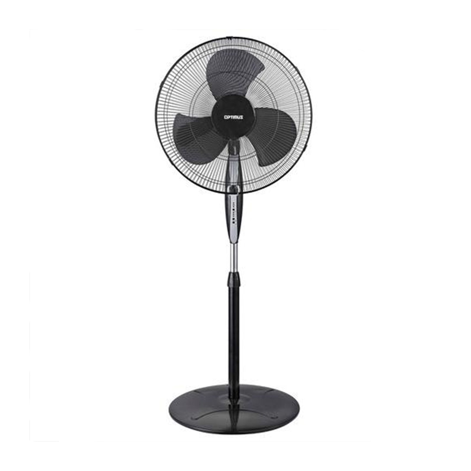Optimus 18 in. Oscillating Stand Fan in Black W2B