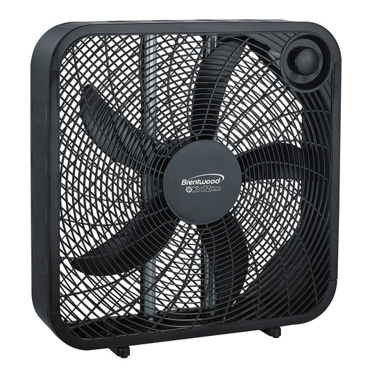 Brentwood 20 Inch Box Fan in Black W2B
