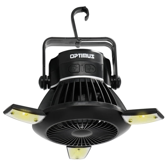 Optimus 4 in 1 Camping Outdoor Solar Fan wtih LED Light W2B