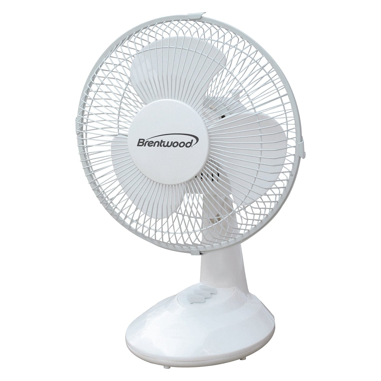 Kool Zone 9" Oscillating Desk Fan- White W2B