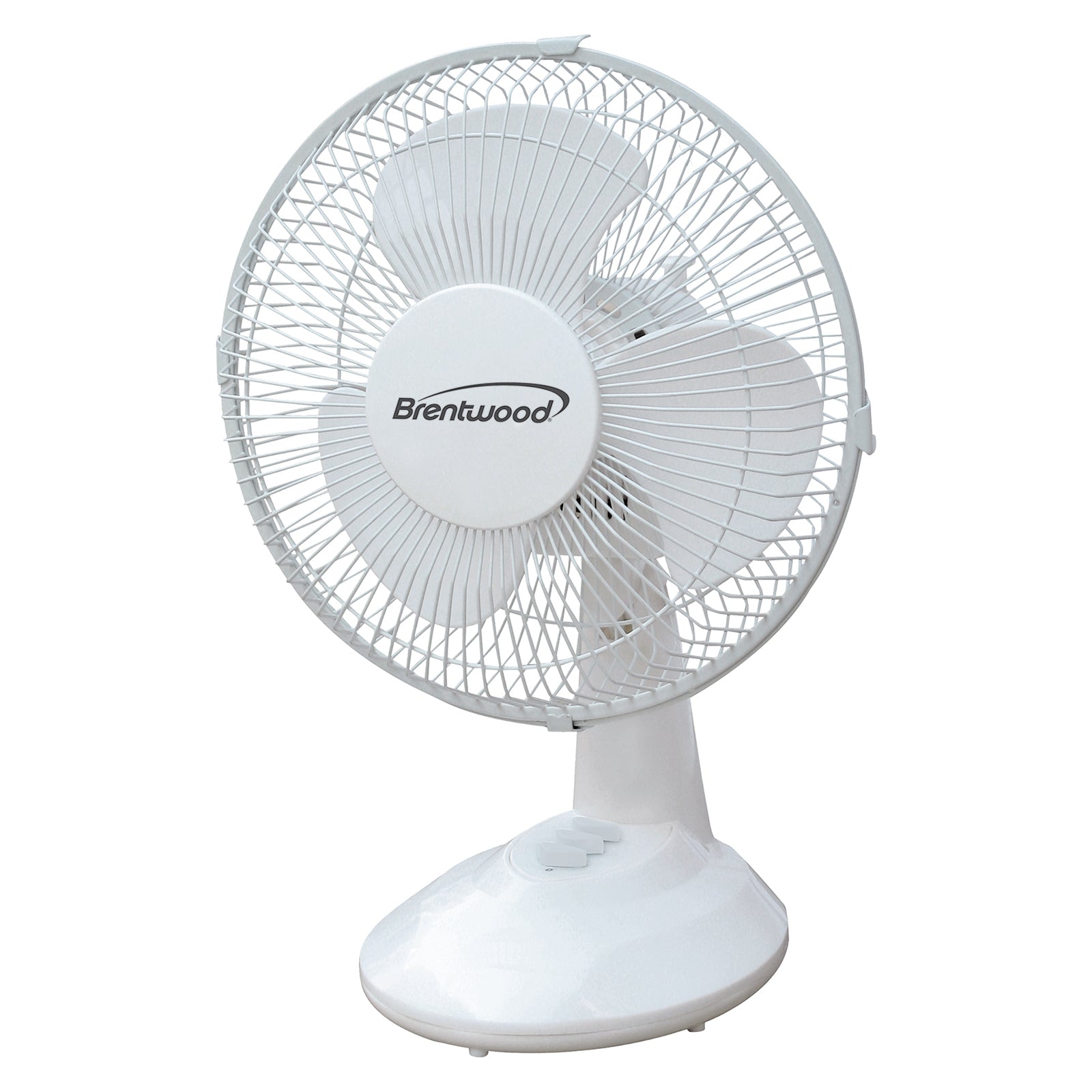 Kool Zone 9" Oscillating Desk Fan- White W2B