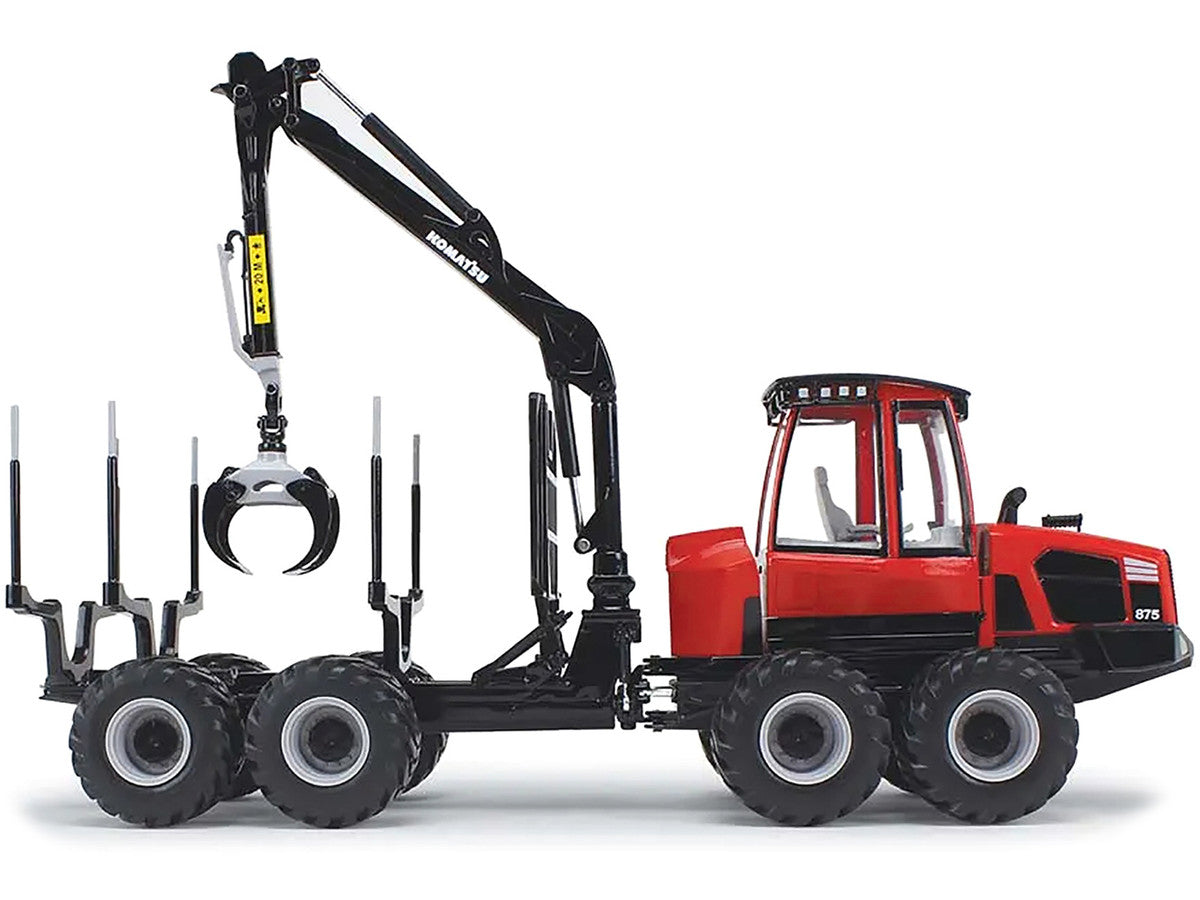 Komatsu 875.1 Forwarder Red and Black 1/32 Diecast Model by First Gear First Gear